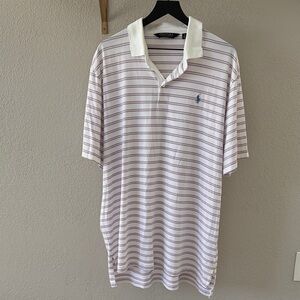 Polo by Ralph Lauren Striped  Collared Golf Tee